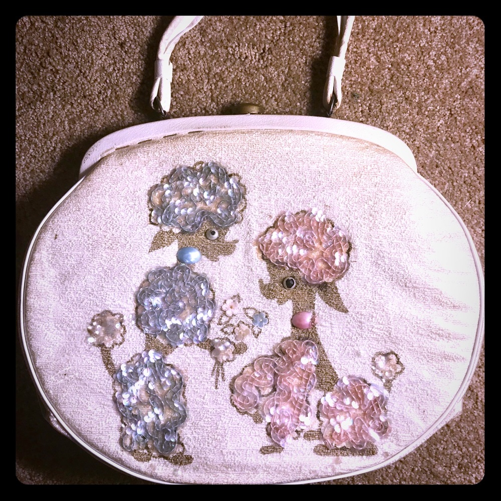 Vintage 1950’s - 1960’s Claire Fashions Poodle Bag